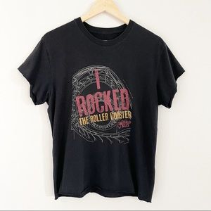 Graphic Rock Band Tee Black Shirt Medium